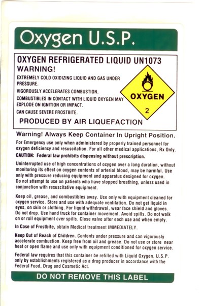 Liquidoxygenlabel (Liquid Usp Label)
